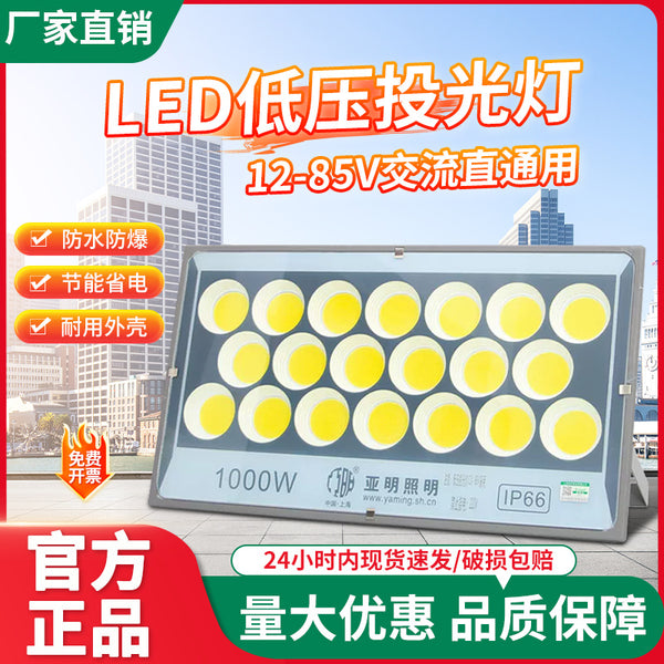 Yaming LED flood light low voltage marine DC battery 12V24V36V100W battery outdoor waterproof floodlight