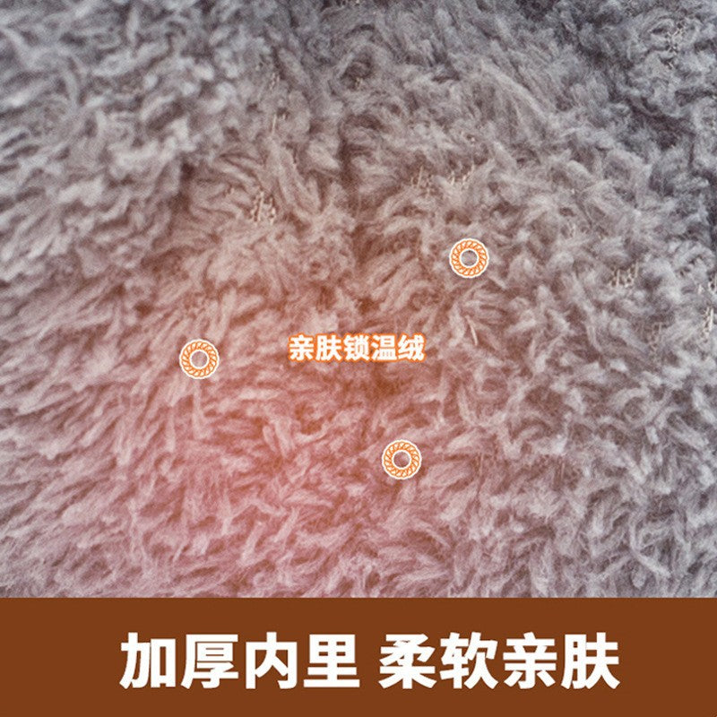 Handlebar covers winter warm fleece-lined electric vehicle cotton-padded motorcycle waterproof gloves thickened windproof cold-resistant pu cycling gloves