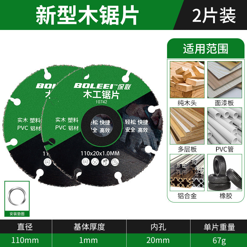 New woodworking saw blade 4inch - alloy cutting disc for pvc, plastic, aluminum, and solid wood - specifically designed for electric saws, angle grinders, and cutting machines