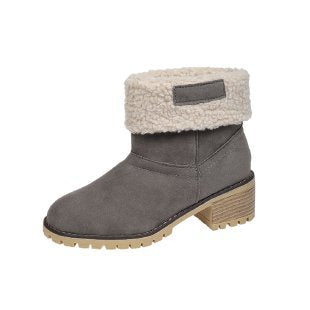 fashion fur flanged women's short boots exportfall and winternew arrivalplus sizefleece-linedthickened women's bootswholesale