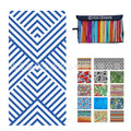 Factory wholesale full-page printed sand-free beach towel, soft, absorbent, quick-drying, mesh bag packaging, advertising cheerleading bath towel