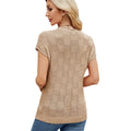 European and american export cross-border women's clothing  spring/summer new  small check knitted casual women's sweater top
