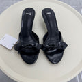 Mng sandals 2026 summer fashion open-toe women's shoes red bow round toe elegant high heel sandals & slides for outdoor wear