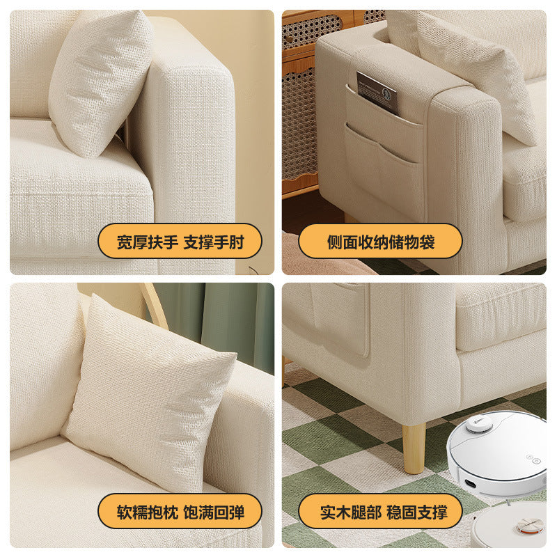 new arrival fabric sofa living room single tofu block casual modern rental room double small apartment sofa chair