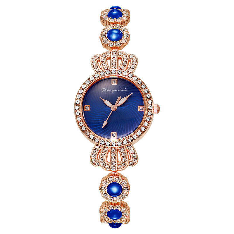 Tiktok live chalcedony bracelet watch crown jewelry fashion women's watch quartz watch dropshipping