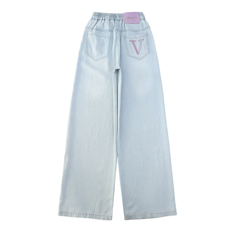 Girls' tencel denim pants - new summer  collection - lightweight anti-mosquito pants for middle school and older girls