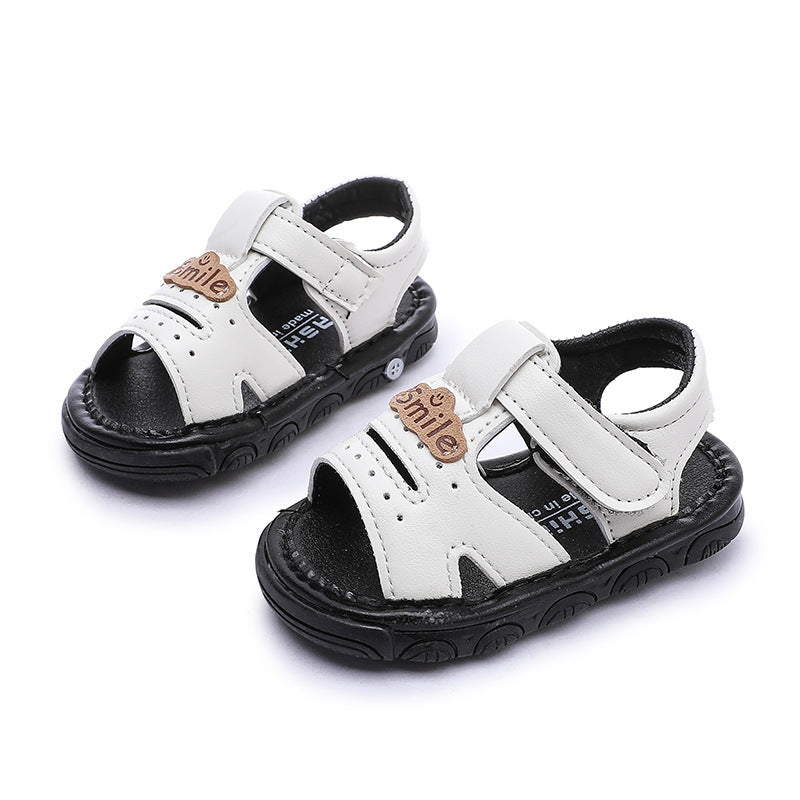 summer new arrivals: baby & toddler squeaky shoes - soft sole prewalker sandals for boys & girls - cartoon design, soft sole, beach shoes for baby boys & girls