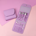 Matcha green dropshipping pedicure knife manicure tool stainless steel nail scissors suit 16-piece beauty pliers manicure full set