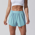 European and american style wavy fitness shorts - peach lift, running, casual, and workout shorts - women's 5-inch yoga shorts