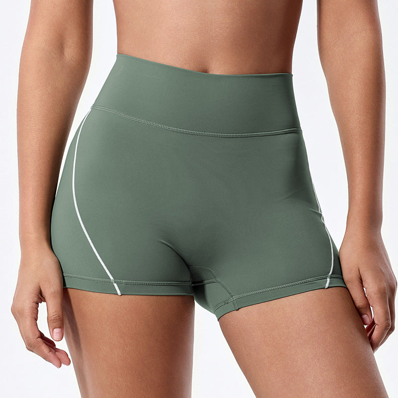 Ready-to-ship cross-border 3inch high-waisted compression shorts - slimming, stretchy, butt-lifting, and perfect for yoga or everyday wear