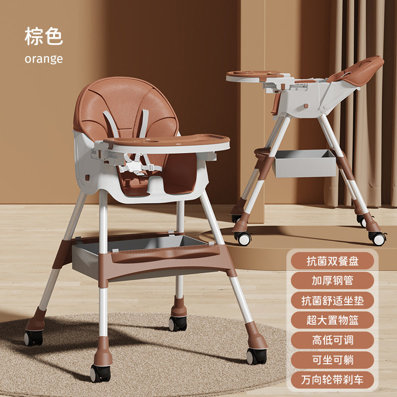 Baby Dining Chair Eating Multifunctional Foldable Baby Chair Household Portable Baby Dining Table Seat Children's Dining Table