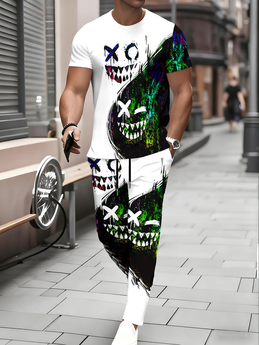 Men's casual activewear set - cross-border hot seller for summer (us/eu)