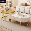 Cream style slate coffee table living room for homeaccessible luxury modern casual small apartment tea table popularfor home living room coffee table