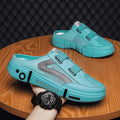 2025 new men's half-slippers: trendy summer backless slip-ons, perfect for casual wear and beach