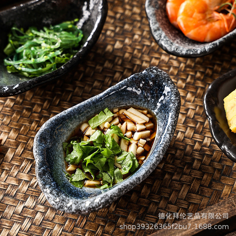 Japanese ceramic retro japanese stylefor home soy sauce dish vinegar pot seasoning dish kitchen supplies side dish dipping dish wholesale