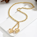 European and american cross-border jewelry: minimalist cross-border heart pendant waist chain - hip-hop punk style fashionable versatile body chain for women
