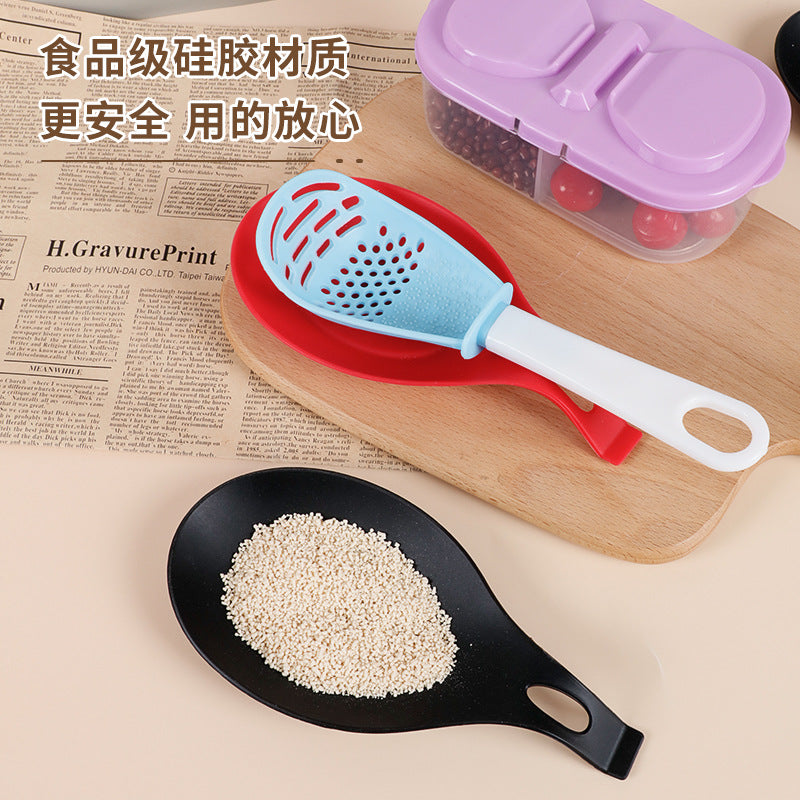 Silicone kitchen utensil holder, spoon holder, spoon holder, spoon holder, tableware, kitchen tools, placemat, heat-insulating dish