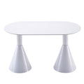 Rock slab dining table french cream style internet celebrity dining table manufacturer personalized simple small apartment rental house holy grail table