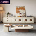 Tv cabinet floor-standing cabinet living room for home low cabinet medieval cream floor cabinetaccessible luxury wall-mounted storage integrated cabinet