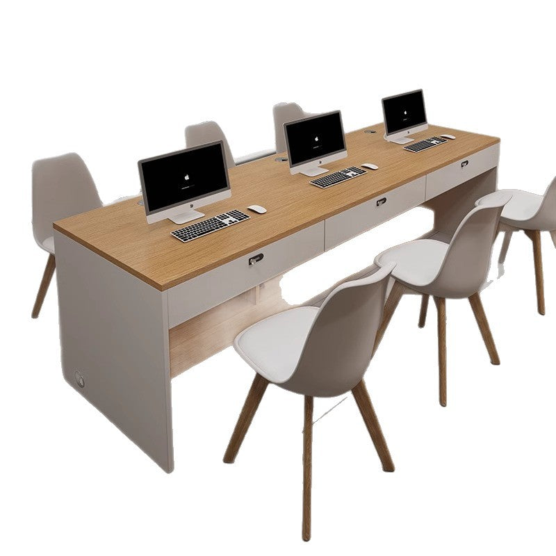 Real estate agency desk, staff desk, employee workstation, storefront table, consultation desk, reception desk, computer desk, single desk, three-person desk
