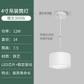Hanging wire model-white shell- 4inch -12w-warm light 3000k