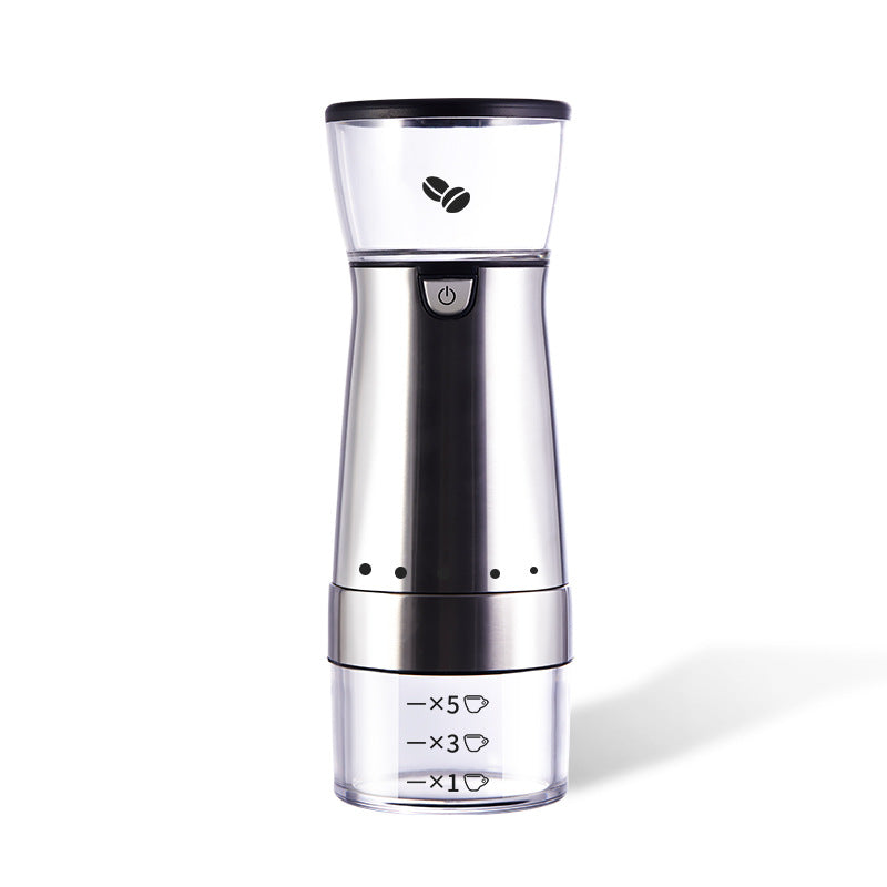 Portable electric coffee grinder - usb powered, fully automatic, compact home coffee mill