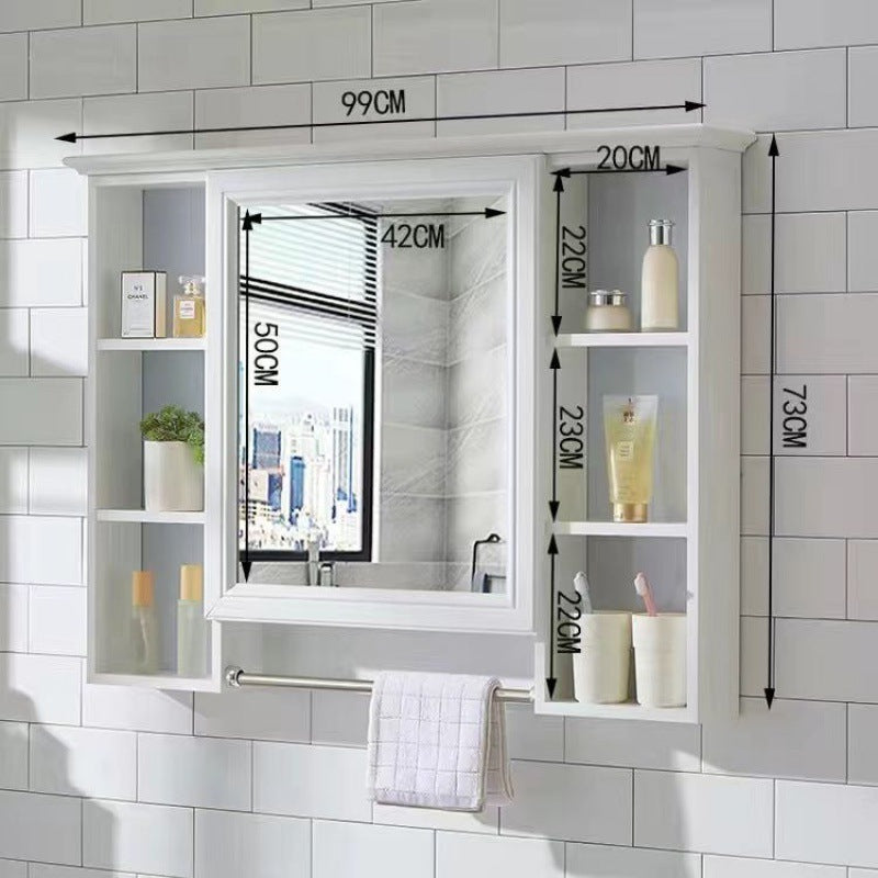 Bathroom Mirror Bathroom Wall-mounted Shelf Mirror Cabinet Bathroom Mirror Cabinet Bathroom Dressing Mirror Wall Mirror Box