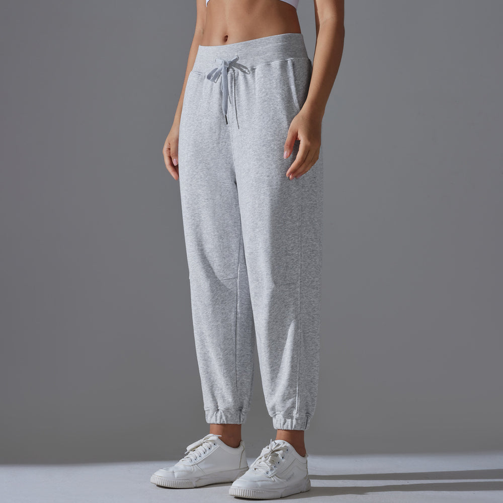 Fashionnew arrival drawstring jogger pants women's casualloose sweatpants yoga fitness running flap pocket pants home sweatpants