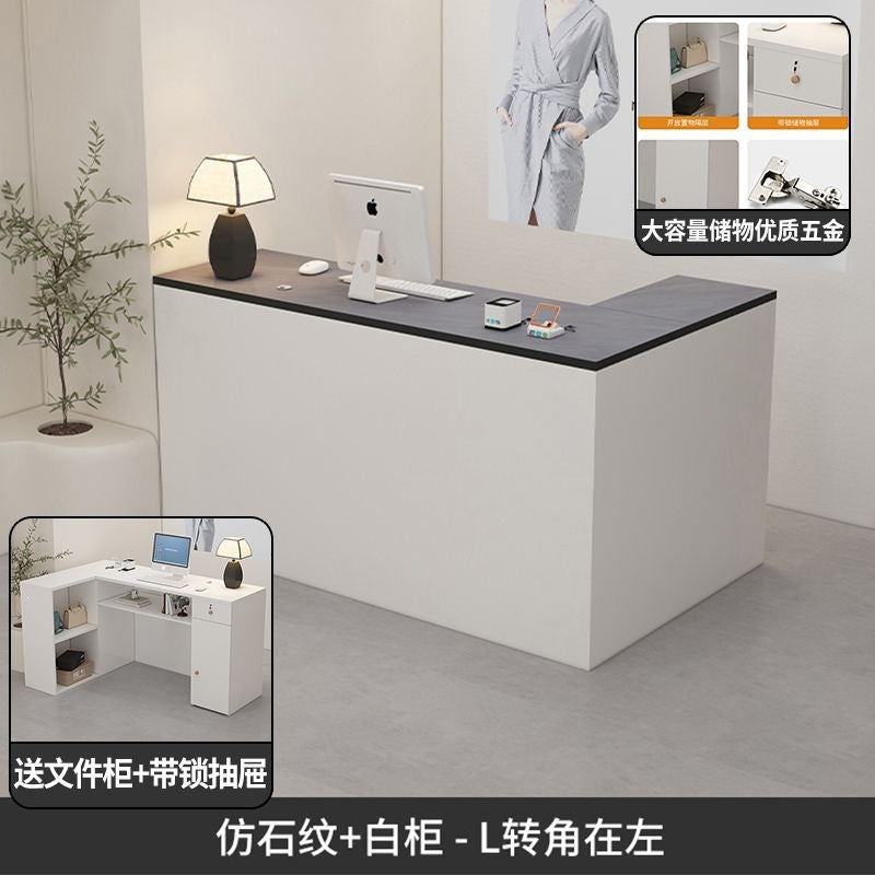 Clothing store small front desk cashier company bar table beauty salon reception counter computer desk office desk