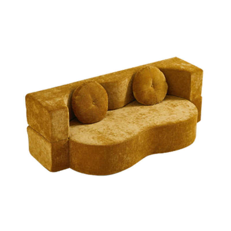 whole cabinet wholesale vacuum roll-packed sofa curved modern simple minimalist style special-shaped folding compressed sofa bed