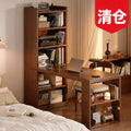 Corner desk for home bedroom study, small apartment computer desk with storage, minimalist modern office writing desk