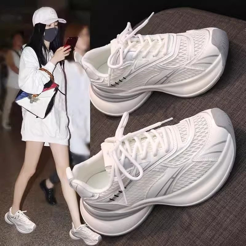 Women's sneakers: 2025 new summer styles - breathable mesh, chunky sole, lightweight running & casual dad shoes
