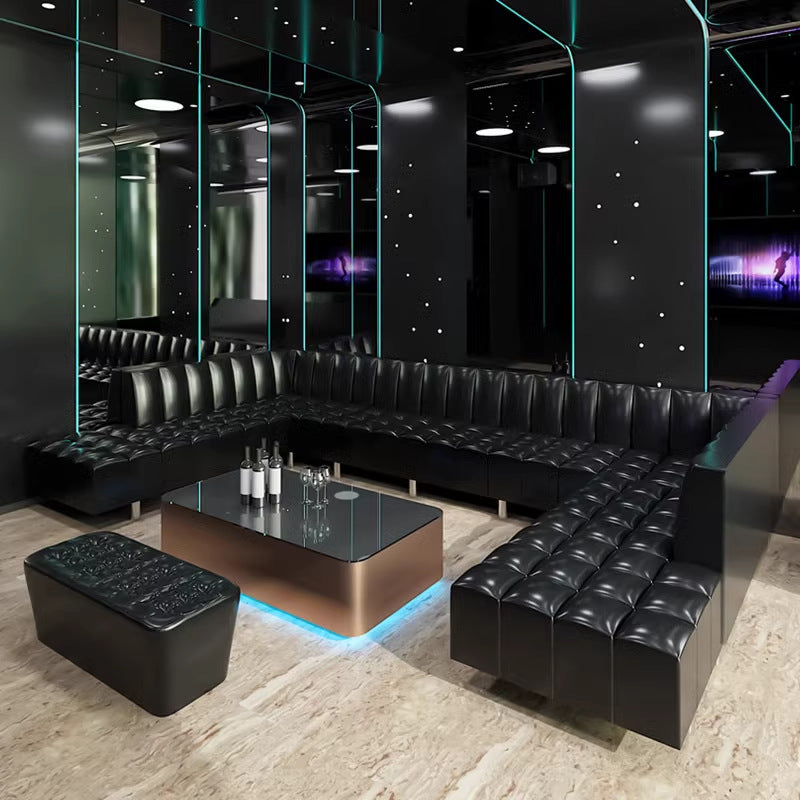High-end KTV sofa party room bar sofa booth dance hall club box family ktv coffee table