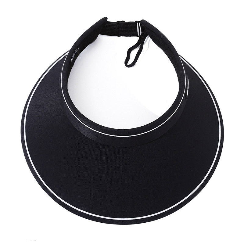 Summer sun protection hat Women's empty top hat Outdoor cycling UV protection sun protection hat Roof cover face brim