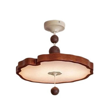 French bedroom retro Song Dynasty aesthetics room lighting medieval atmosphere solid wood study dining room light lotus leaf chandelier