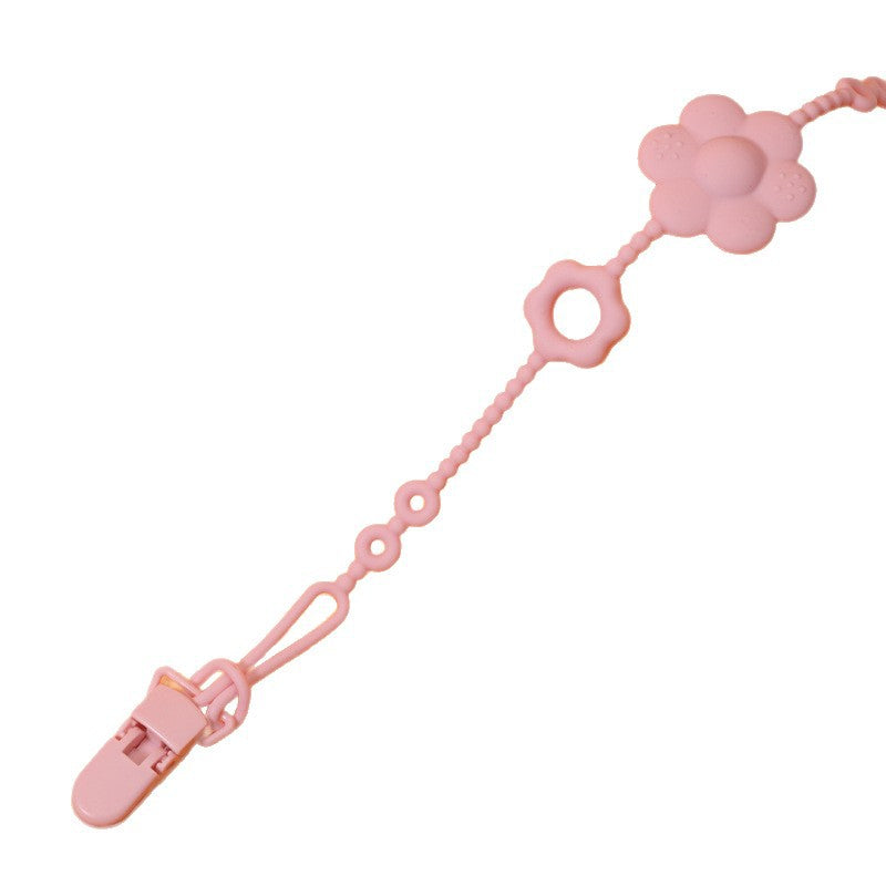Directly from the manufacturer, infant pacifier silicone chain buckle pacifier chain clip, infant silicone anti-drop chain