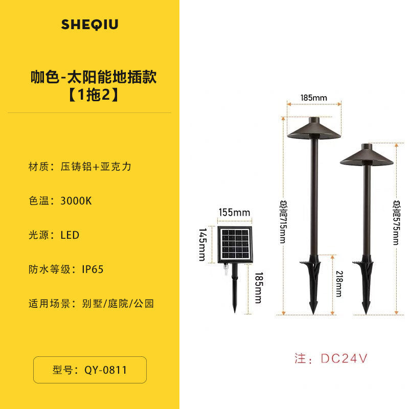 Outdoor solar ground lights - waterproof patio lights for villas, lawns, gardens, and home stays - decorative yard lighting