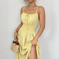 summer european and american cross-border beach french vacation style camisole dress