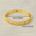 Middle eastern dubai gold women's bangle bridal wedding ethiopian bracelet african bangle arabian jewelry