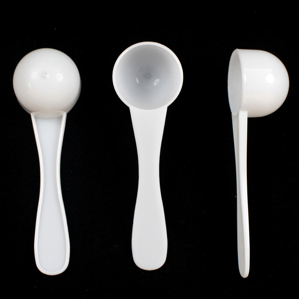 Plastic spoon 10ml measuring spoon facial mask powder spoon laundry powder feed fertilizer pesticide spoon filled with water 10g