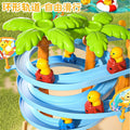Authentic milk dragon new electric climbing stairs toy duck slide track educational toy children's day gift