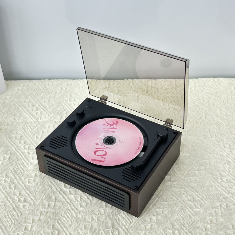 Bayin box 2025 cd player retro usb all-in-one speaker album disc music player two-way bluetooth