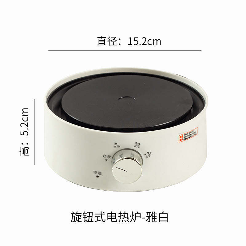 Round electric stove mini electric stove moka pot heating stove multifunctional tea maker for home tea stove electric tea stove