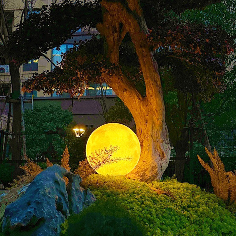Moon lamp outdoor waterproof light villa light popular garden decoration light courtyard atmosphere light solar lawn light