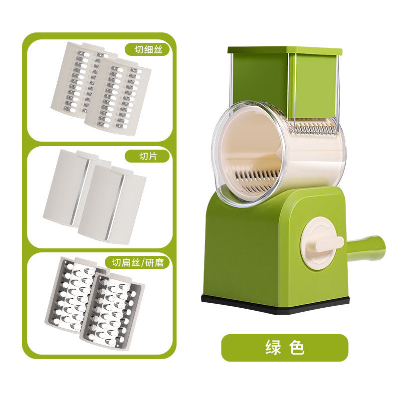 Roller vegetable cutter for homehand-cranked vegetable cutting handy gadgetmultifunctional vegetable cutting machine potato radish shredding slicers shredder