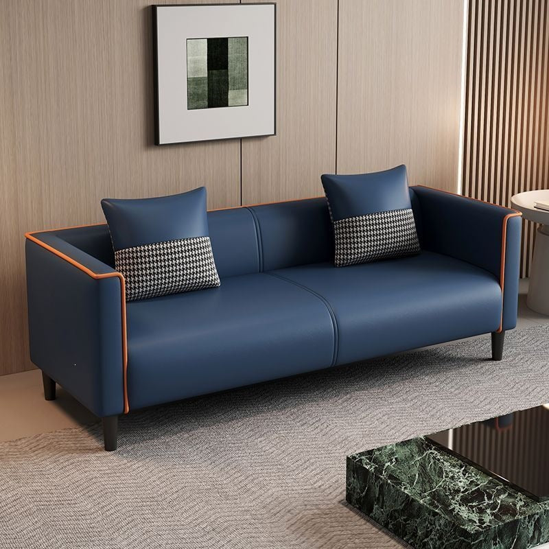 Living room sofa small apartment cat scratching leather sofa casual rental house b&b bedroom apartment combination leather sofa