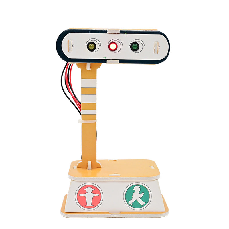 KT board traffic light, traffic helper children's educational technology small production children's STEAM science experimental materials