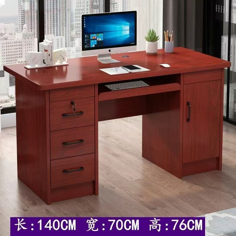 Solid wood eco-friendly desktop computer desk - office desk, small apartment home use, drawer bedroom desk, student table, writing desk