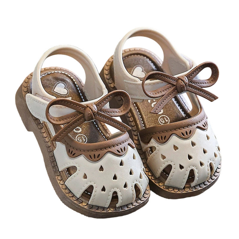 Baby girl sandals summer girl plastic anti-urine soft bottomnon-slip small and medium-sized children toddler baby sandals 01-2-3 years old