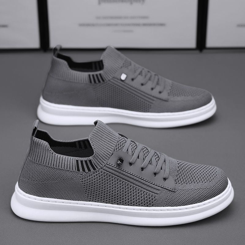 Men's summer new arrival: lightweight, breathable, odor-resistant flyknit mesh shoes - versatile casual sneakers for men, athletic mesh shoes